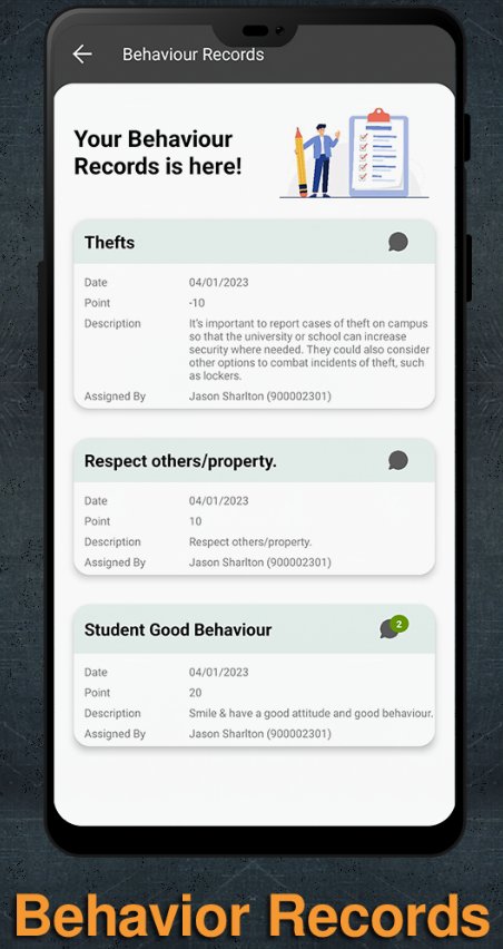 Behaviour Records screen
