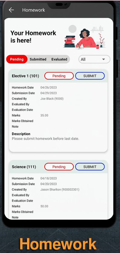 Homework screen
